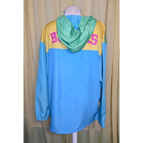 Buc-ee's Beaver Color Block Pastel Windbreaker XL - Picture 3 of 6
